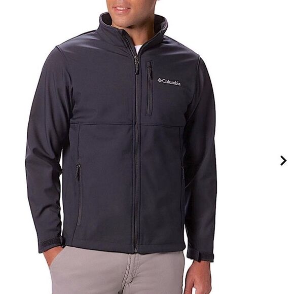 Columbia Jacket Waterproof Soft shell ascender coat full zip Navy blue men’s s - Picture 1 of 5